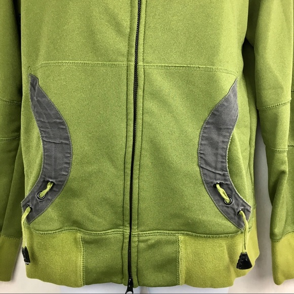 Gersemi Green Sweatshirt zip up Jacket Polyester M - Picture 3 of 8